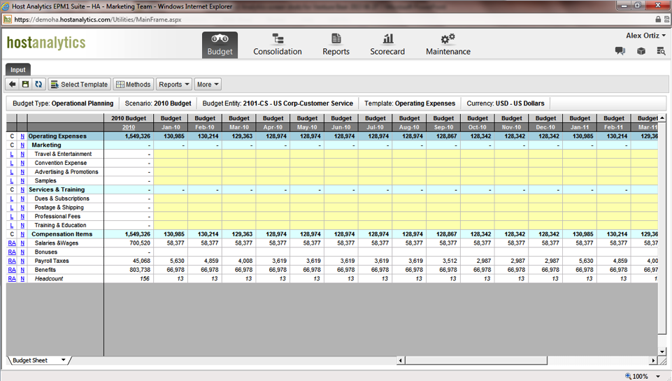 Host Analytics Demo 3